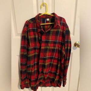 Size medium, red black and yellow flannel from H&M